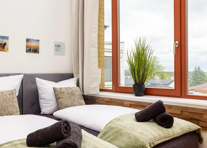 Apartman Mayhome - Strandloft Schoenes Studioapartment Mit Balkon, Kueche Und Tiefgarage - Sauna Und Fitness Direkt Nebenan